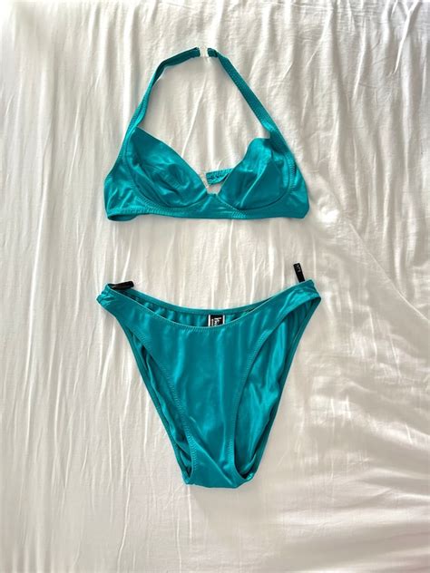 burberry print bikini top|burberry turquoise lindy swimsuit.